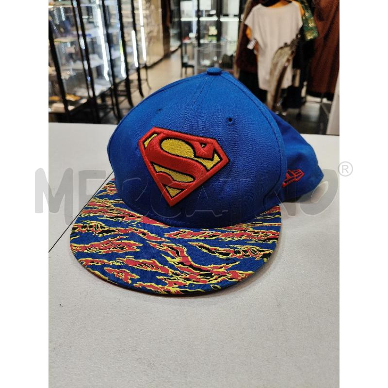 CAPPELLO UOMO NEW ERA VISIERA SUPERMAN AZZ ROSSO FIAMME | Mercatino dell'Usato Roma talenti 1