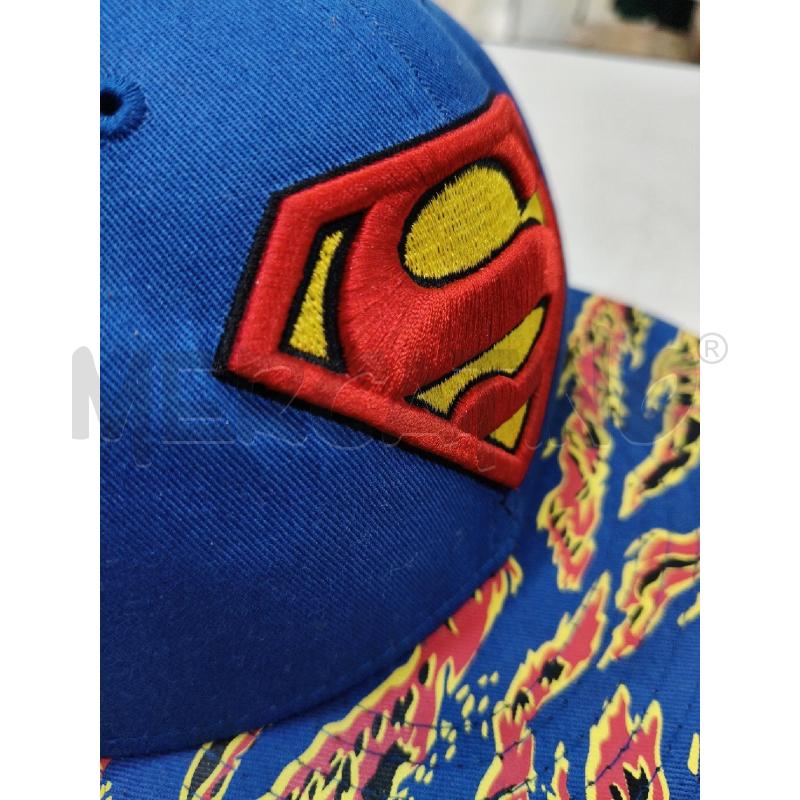 CAPPELLO UOMO NEW ERA VISIERA SUPERMAN AZZ ROSSO FIAMME | Mercatino dell'Usato Roma talenti 2