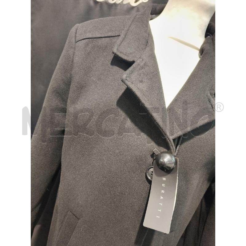 CAPPOTTO UOMO BURATTI PANNO NERO C/FIBBIA | Mercatino dell'Usato Roma talenti 2