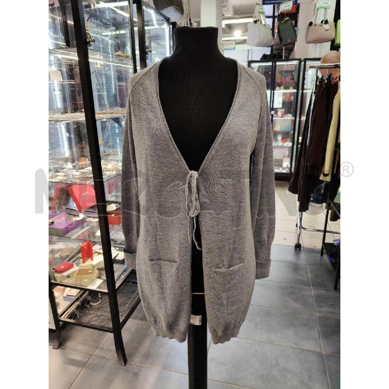 CARDIGAN D 3/4 CALTURA GRI FIOCCO  | Mercatino dell'Usato Roma talenti 1
