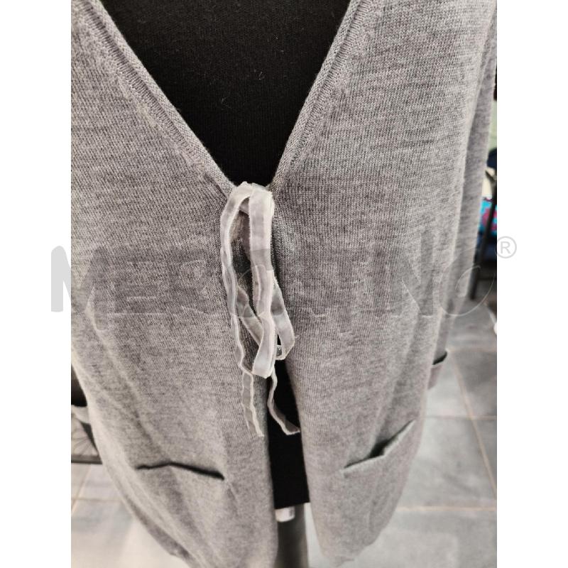 CARDIGAN D 3/4 CALTURA GRI FIOCCO  | Mercatino dell'Usato Roma talenti 2
