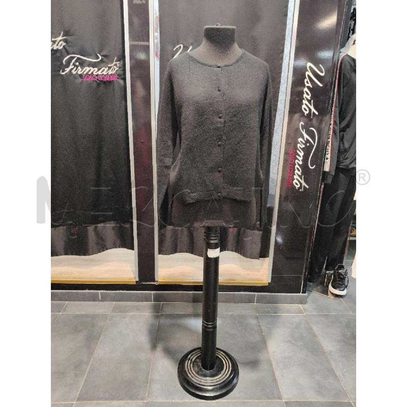 CARDIGAN D BLUMARINE NERO PELOSO GIROC  | Mercatino dell'Usato Roma talenti 1