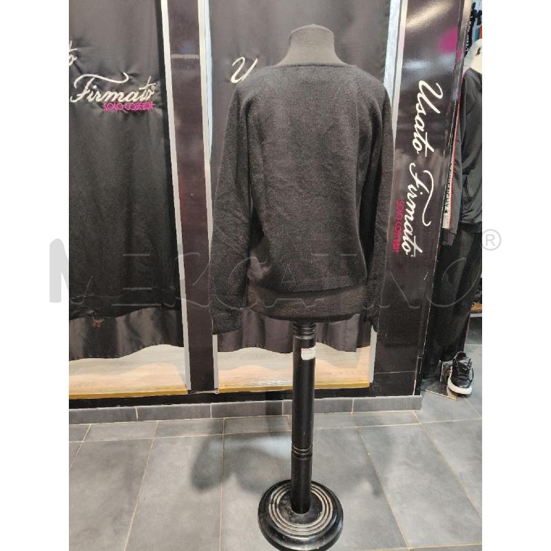 CARDIGAN D BLUMARINE NERO PELOSO GIROC  | Mercatino dell'Usato Roma talenti 3