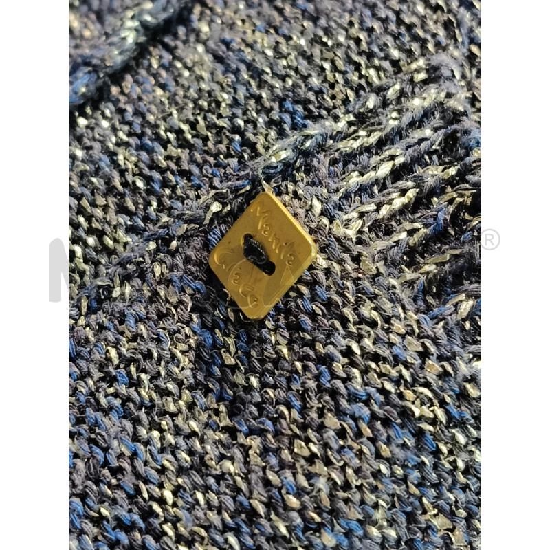 CARDIGAN D MAGLIA MANILA GRACE BLU FILI ARG FRANGE CINTA | Mercatino dell'Usato Roma talenti 3