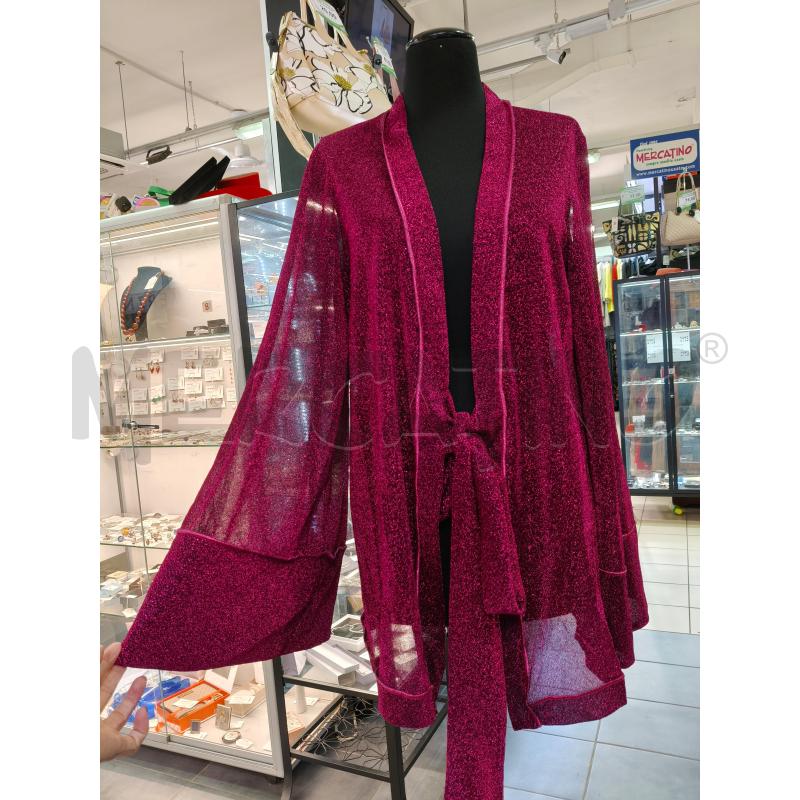 CARDIGAN KIMONO OSEREE LUREX FUCSIA | Mercatino dell'Usato Roma talenti 1