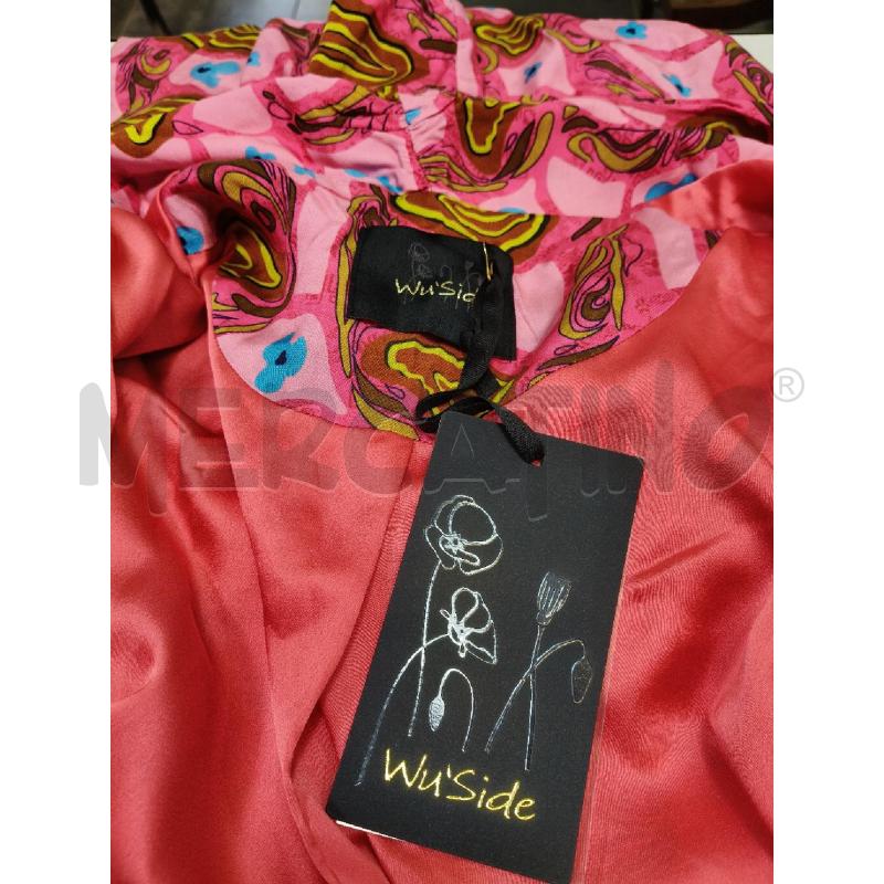CARDIGAN KIMONO WU SIDE ROSA FUC FOGLIE MARR | Mercatino dell'Usato Roma talenti 5