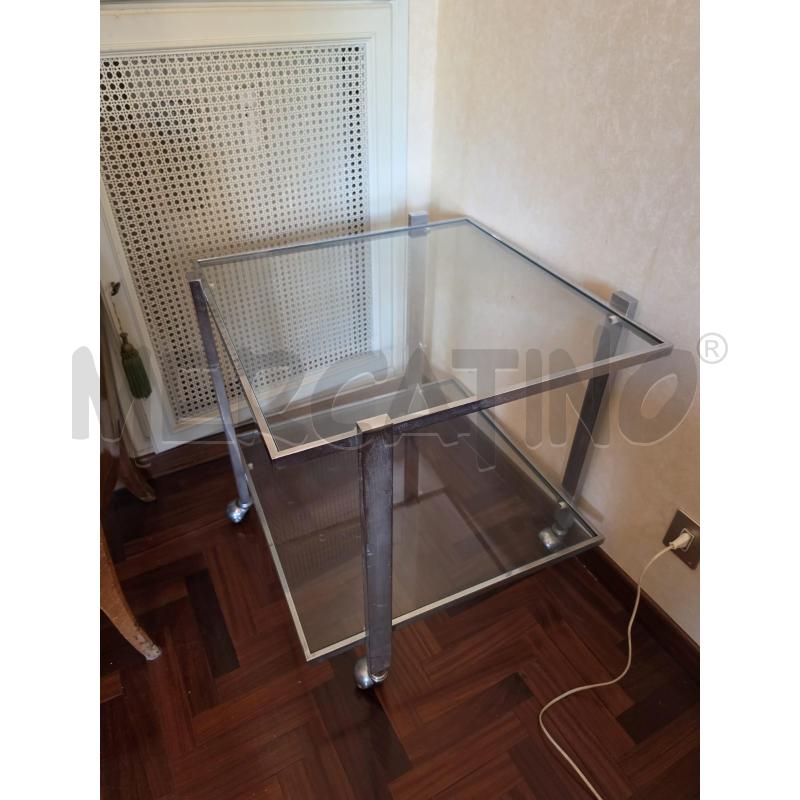 CARRELLO CROMO 2RIP VETRO | Mercatino dell'Usato Roma talenti 1