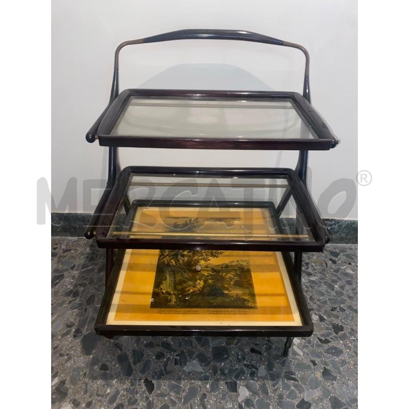 CARRELLO MOGANO 3RIP VETRO | Mercatino dell'Usato Roma talenti 1
