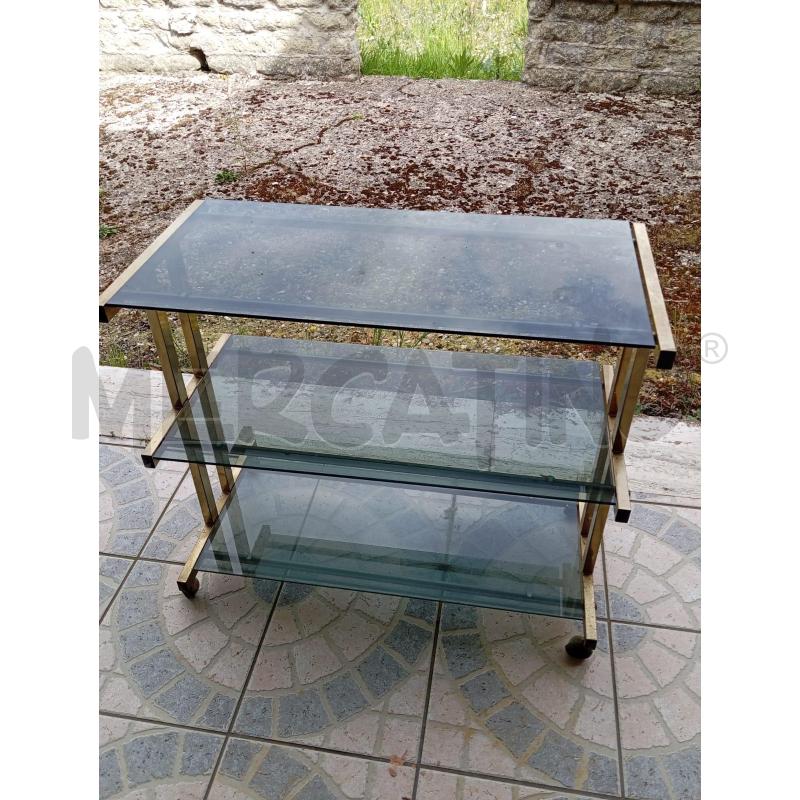 CARRELLO OTTONE 3RIP VETRO | Mercatino dell'Usato Roma talenti 1