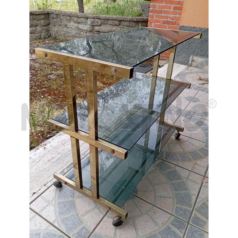 CARRELLO OTTONE 3RIP VETRO | Mercatino dell'Usato Roma talenti 2