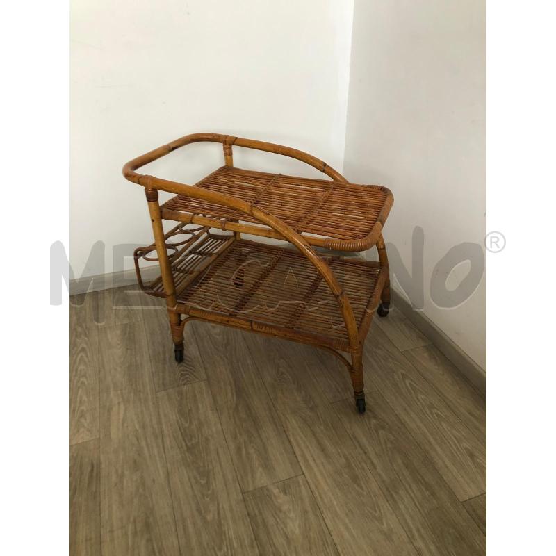 CARRELLO PORTA VIVANDE '50 IN BAMBÙ | Mercatino dell'Usato Roma talenti 1