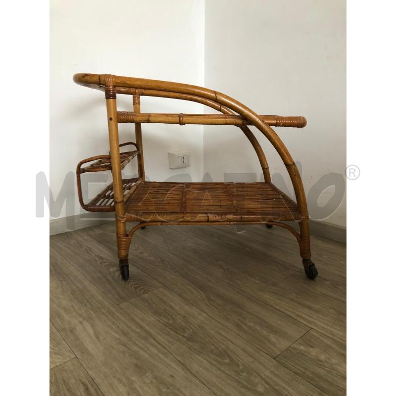 CARRELLO PORTA VIVANDE '50 IN BAMBÙ | Mercatino dell'Usato Roma talenti 3