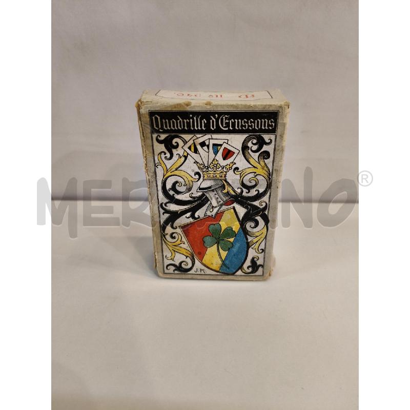 CARTE DA GIOCO CARTE QUADRILLE D'ECUSSONS VINTAGE | Mercatino dell'Usato Roma talenti 1