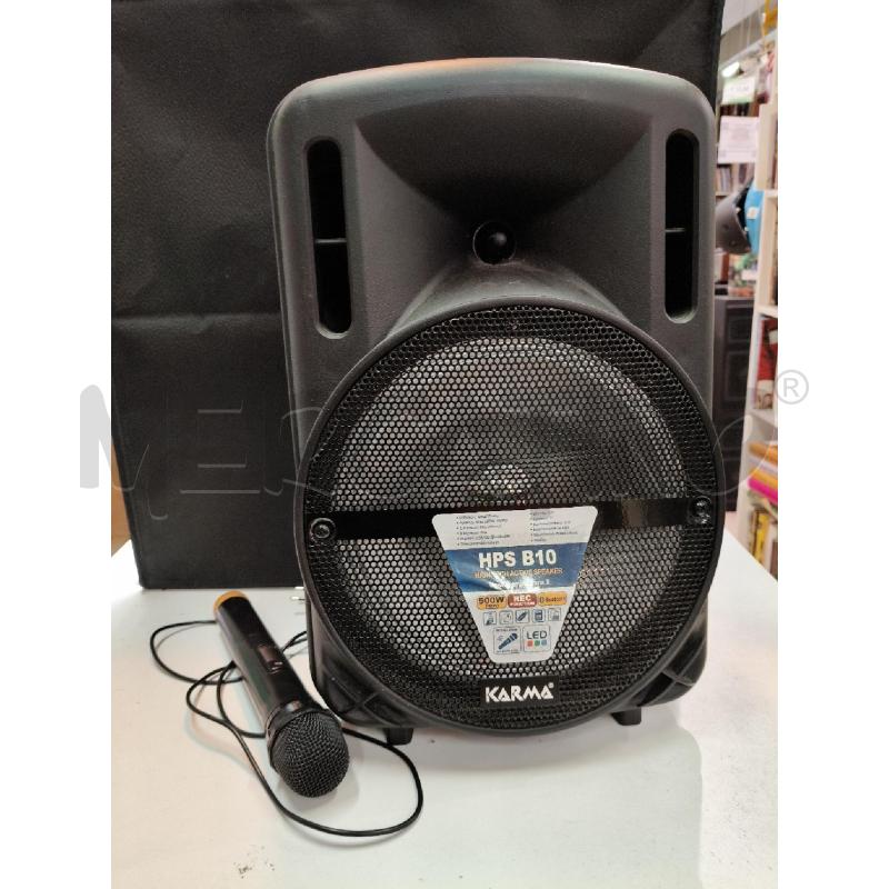 CASSA ATTIVA KARMA HPS B10 CON MICROFONO | Mercatino dell'Usato Roma talenti 1
