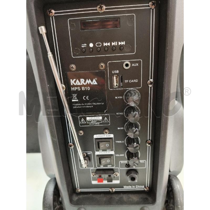 CASSA ATTIVA KARMA HPS B10 CON MICROFONO | Mercatino dell'Usato Roma talenti 4