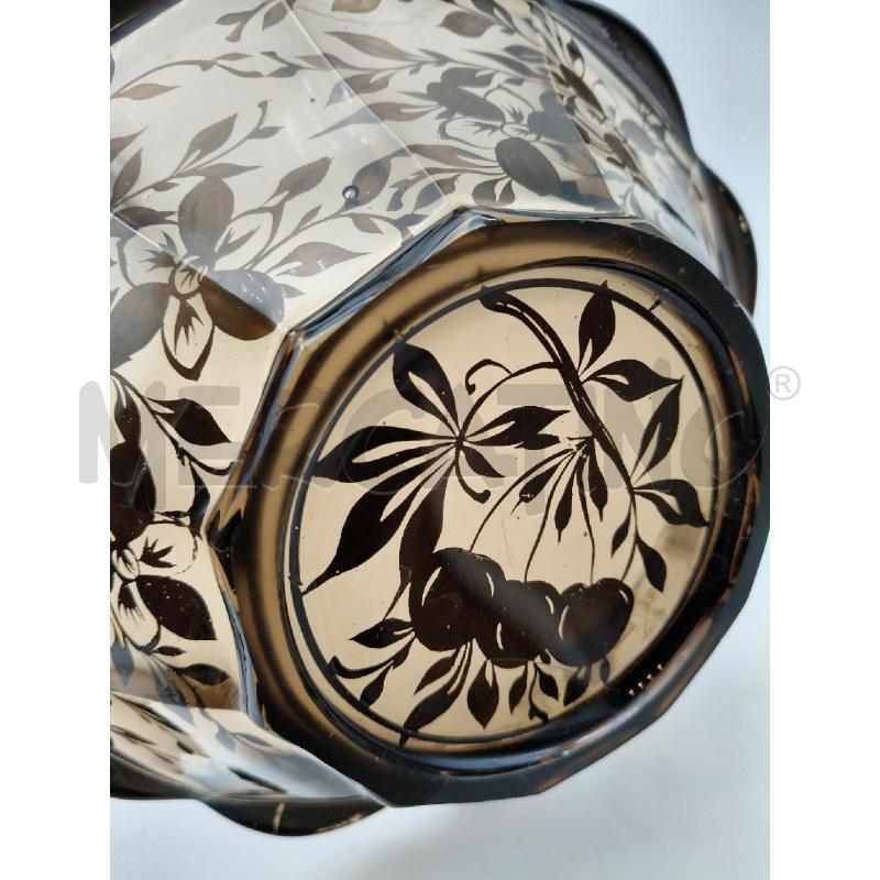 CENTROTAVOLA VETRO FUME'ARG ART DECO' | Mercatino dell'Usato Roma talenti 4