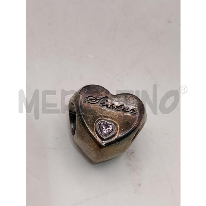CHARM PANDORA CUORE SISTER PIETRA RS | Mercatino dell'Usato Roma talenti 2