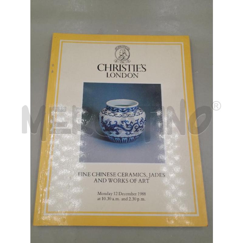 CHRISTIE'S LONDON FINE CHINESE CERAMICS  | Mercatino dell'Usato Roma talenti 1