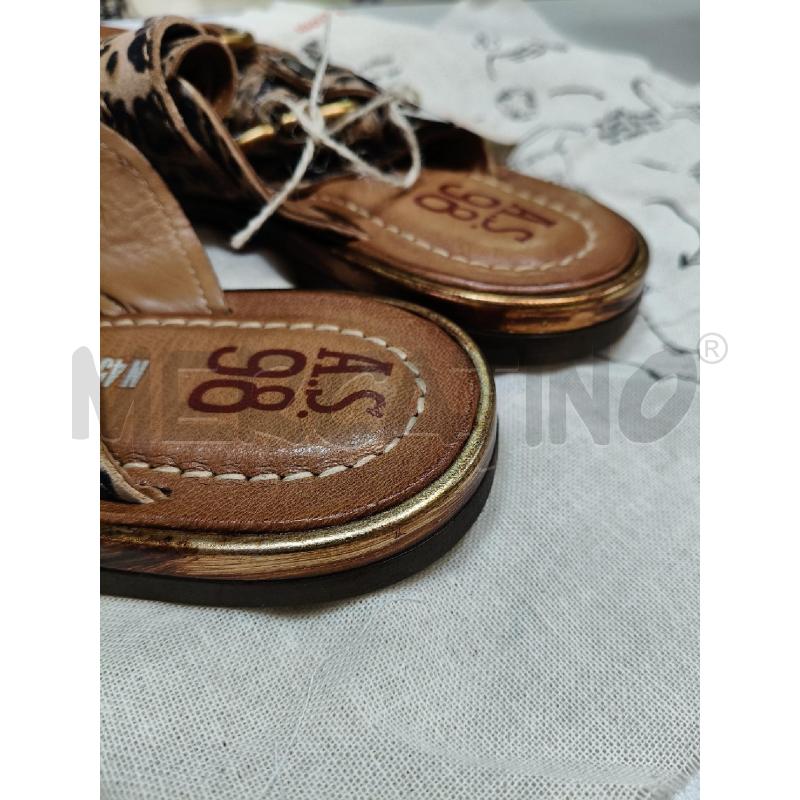 CIABATTE D AS 98 2 FIBBIE PELLE LEOP  | Mercatino dell'Usato Roma talenti 3