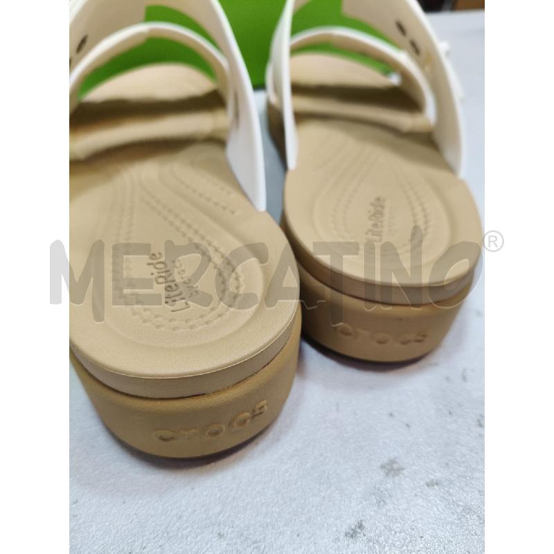 CIABATTE D CROCS GOMMA 2 FASCE PANNA  | Mercatino dell'Usato Roma talenti 3