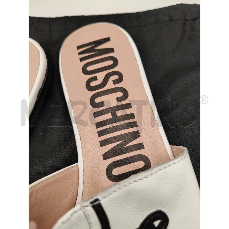 CIABATTE D MOSCHINO FASCIA BIA   | Mercatino dell'Usato Roma talenti 3