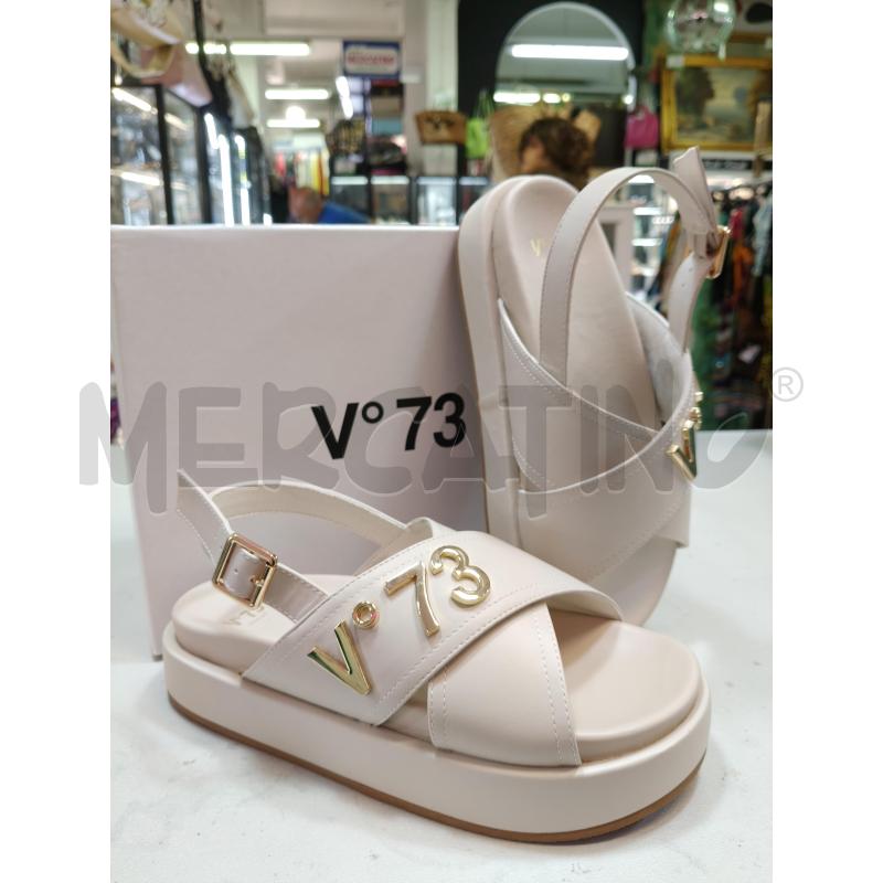 CIABATTE D V73 PANNA FASCI INCRO LOGO ORO  | Mercatino dell'Usato Roma talenti 1