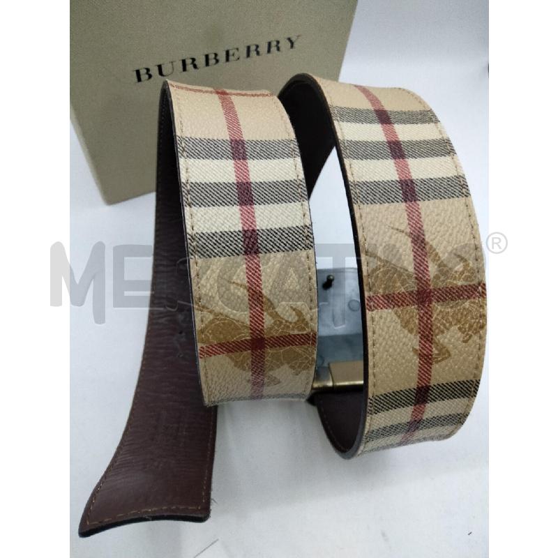 CINTURA D BURBERRY CHECK FIBBIA MET BRUNITO  | Mercatino dell'Usato Roma talenti 2
