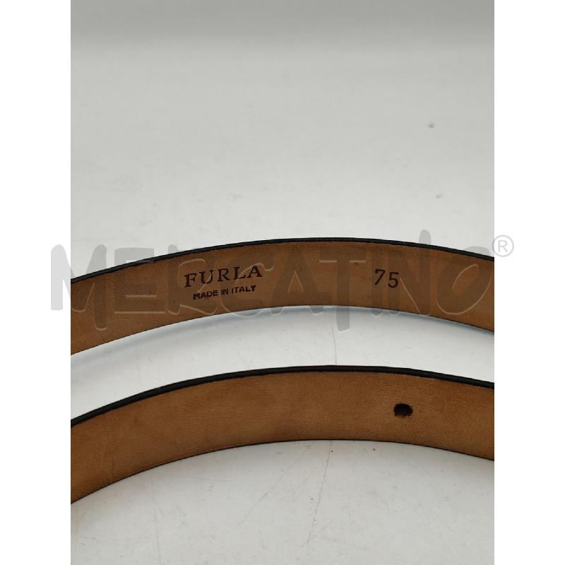 CINTURA D FURLA FINA NERO VERN  | Mercatino dell'Usato Roma talenti 3