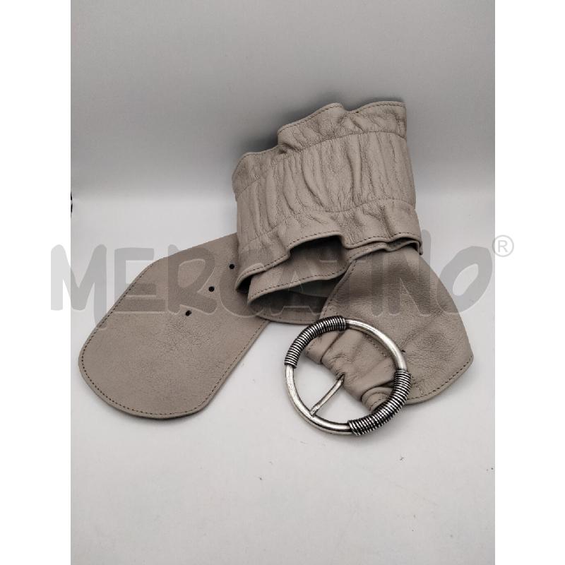 CINTURA D GIANNI CHIARINI PELLE BEIGE B/ONDUL  | Mercatino dell'Usato Roma talenti 1