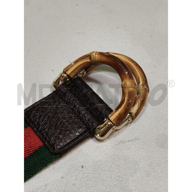 CINTURA D GUCCI STOFFA VER/RSS FIBBIA BAMBOO  | Mercatino dell'Usato Roma talenti 2