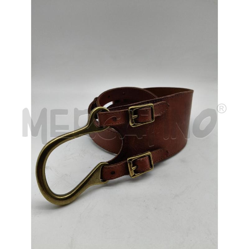 CINTURA RALPH LAUREN ALTA CUOIO GANCIO BRUNITO  | Mercatino dell'Usato Roma talenti 1