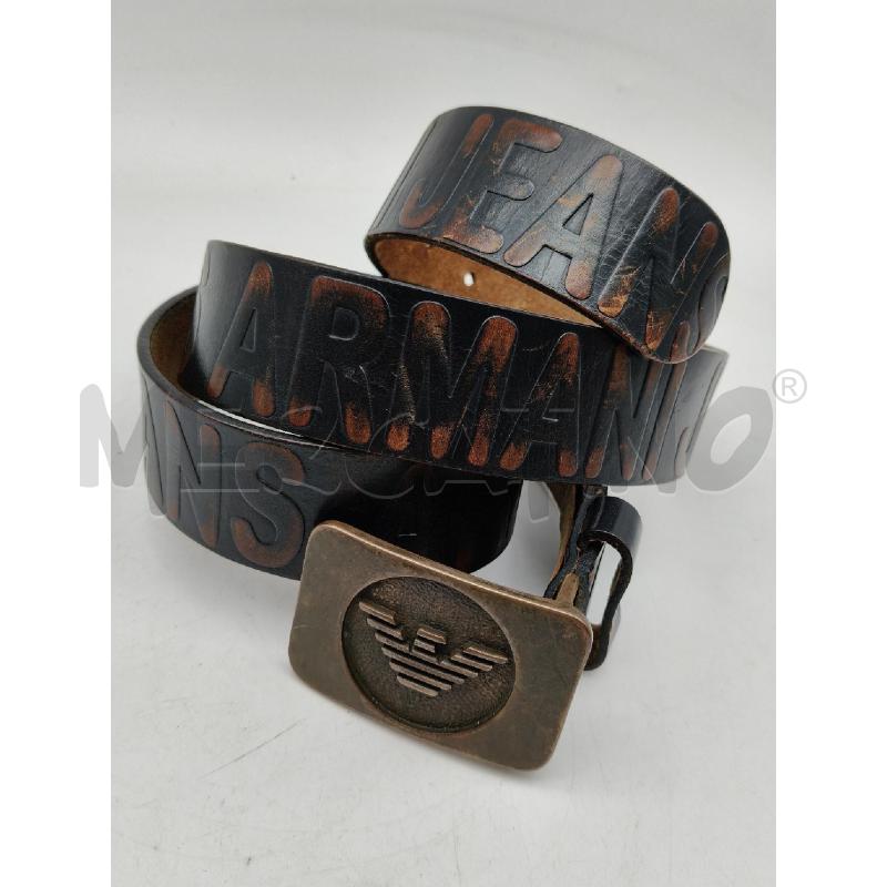 CINTURA UOMO ARMANI JEANS MARR LOGO FIBBIA MET  | Mercatino dell'Usato Roma talenti 1