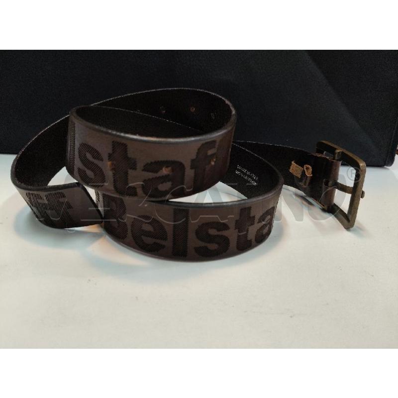 CINTURA UOMO BELSTAFF MARRONE LOGO RIGATO  | Mercatino dell'Usato Roma talenti 2