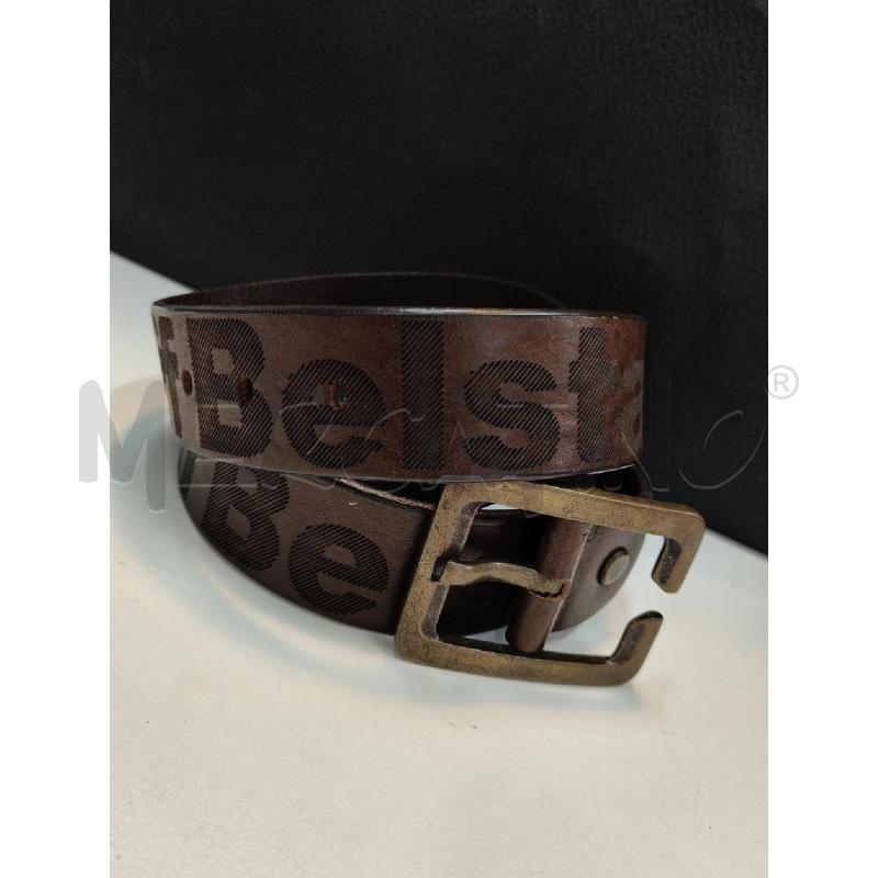 CINTURA UOMO BELSTAFF MARRONE LOGO RIGATO  | Mercatino dell'Usato Roma talenti 4
