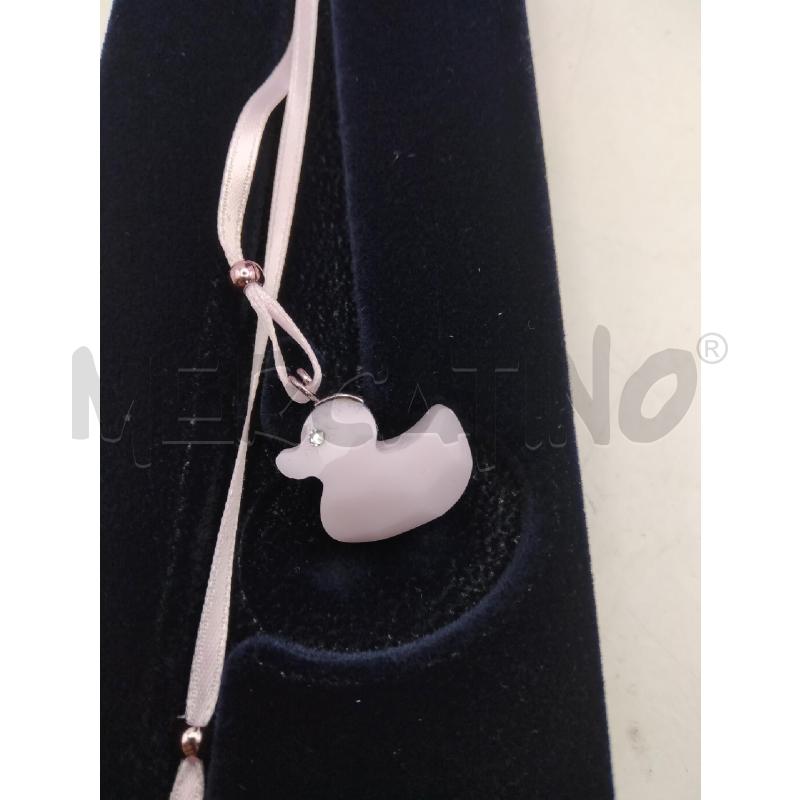 CIONDOLO NEONATO SWAROVSKI CIUCCIO ROSA PAPERELLA SOGNI D'ORO | Mercatino dell'Usato Roma talenti 3