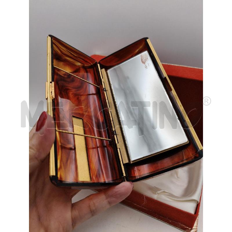 CLUTCH BAG VINT TART/DOR RIGATO SPECCHIO INT | Mercatino dell'Usato Roma talenti 3