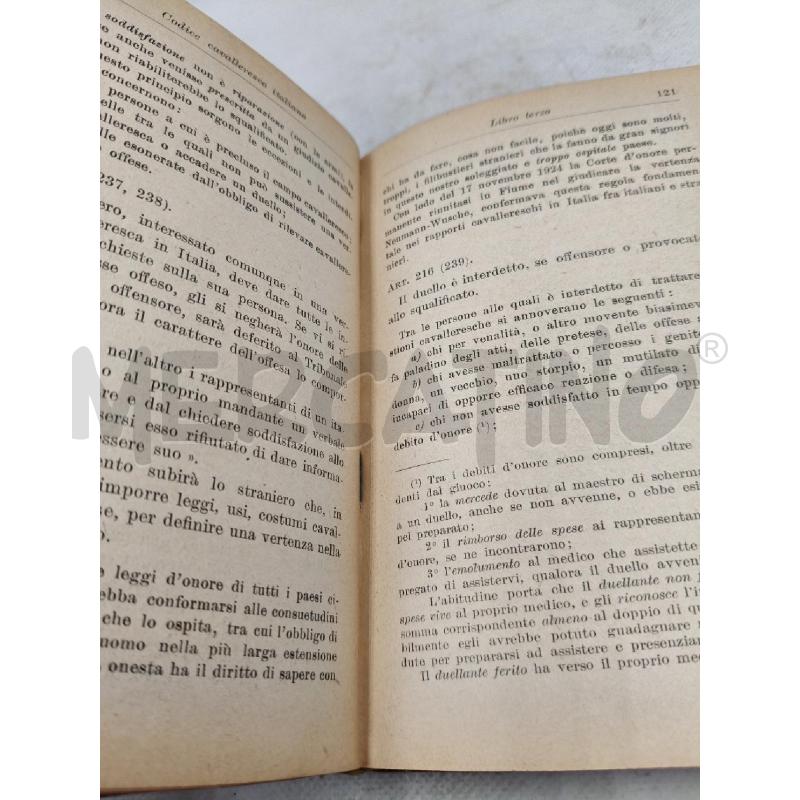 CODICE CAVALLERESCO ITALIANO 1926 | Mercatino dell'Usato Roma talenti 2