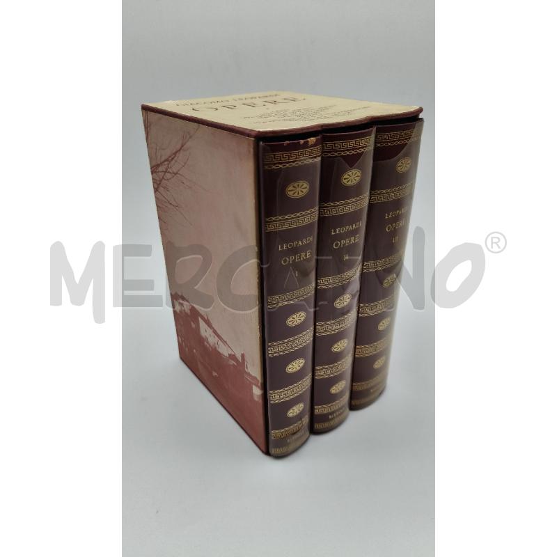 COF GIACOMO LEOPARDI OPERE RIZZOLI | Mercatino dell'Usato Roma talenti 1