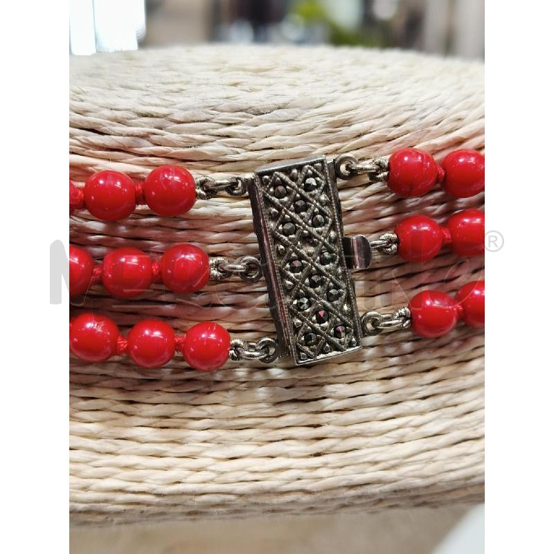 COLLANA 3F SFERE ROSSO SCRESC | Mercatino dell'Usato Roma talenti 4