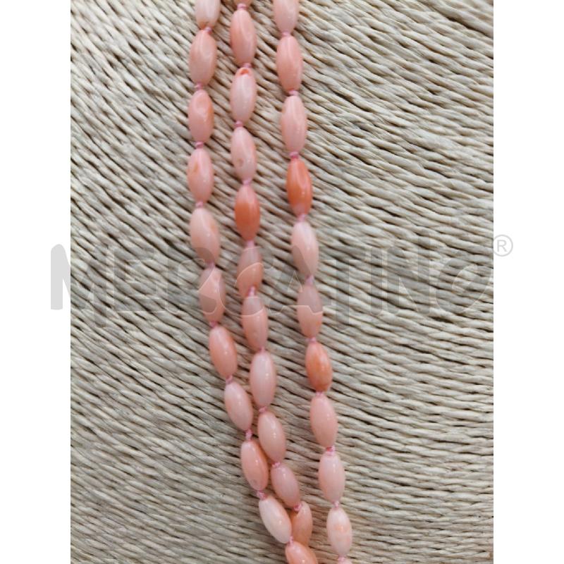 COLLANA 3 FILI SEMI ROSA CENTR FILE ROSELLINE | Mercatino dell'Usato Roma talenti 4