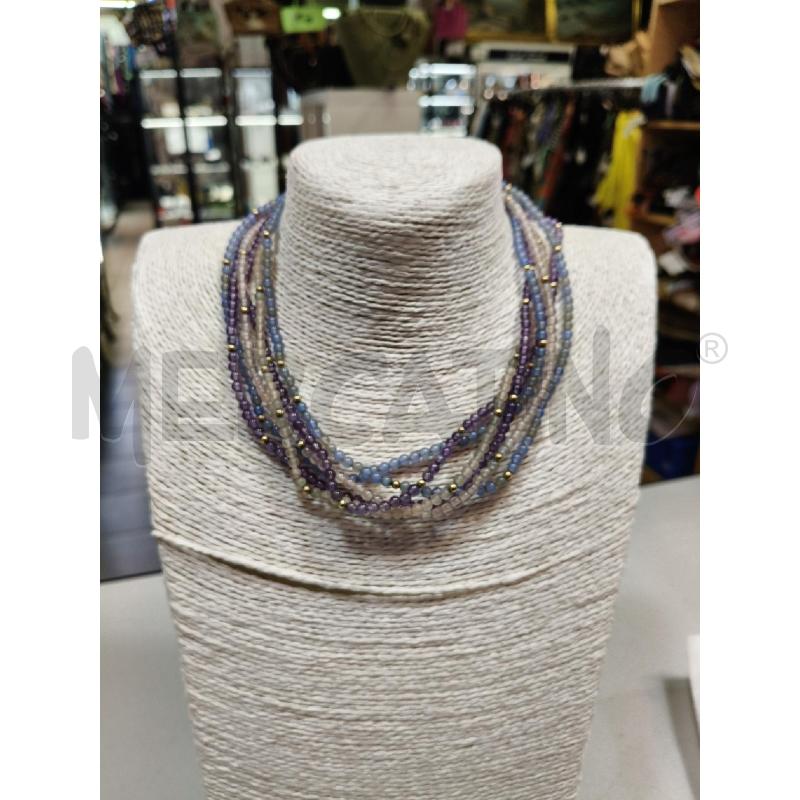 COLLANA 6F CEL/ROSA/VIO CHIUD DOR | Mercatino dell'Usato Roma talenti 1