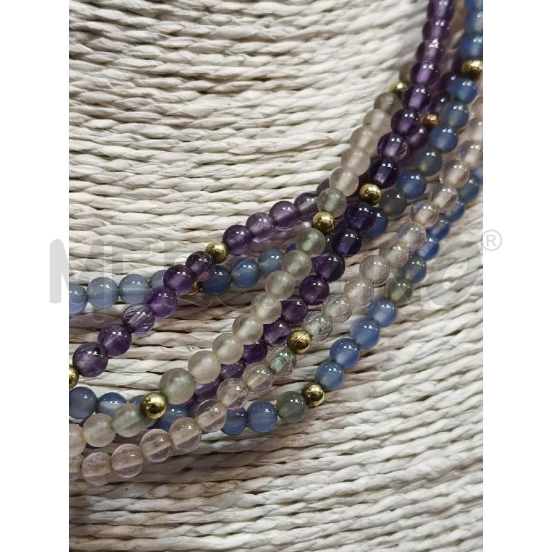 COLLANA 6F CEL/ROSA/VIO CHIUD DOR | Mercatino dell'Usato Roma talenti 2