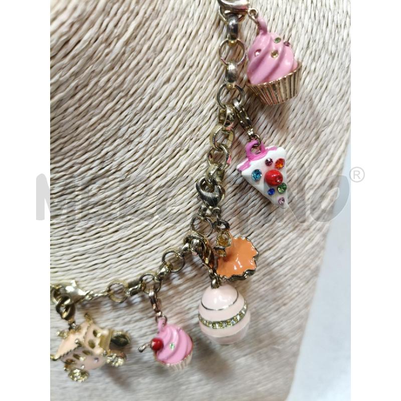 COLLANA ACT DOR CHARM SMALTO ROSA CUPCAKE CARROZZE | Mercatino dell'Usato Roma talenti 3