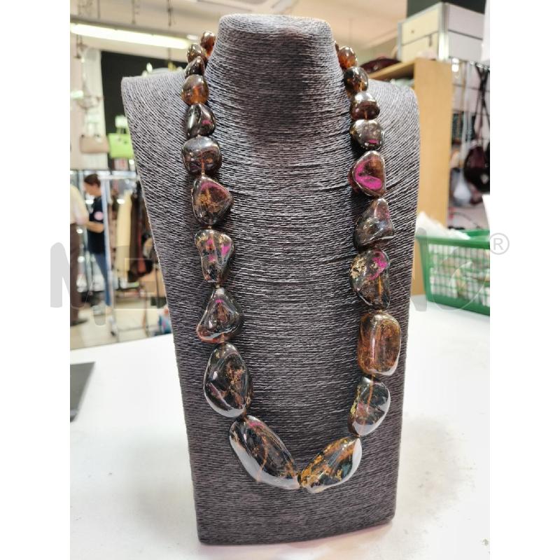 COLLANA AMBRA BLU DOMENICANA   | Mercatino dell'Usato Roma talenti 1