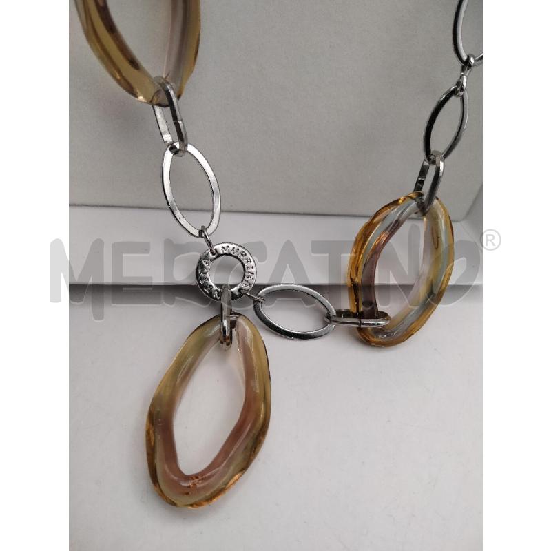 COLLANA ANTIUCA MURRINA ACCIAIO CATENA CERCHI MARR  | Mercatino dell'Usato Roma talenti 2