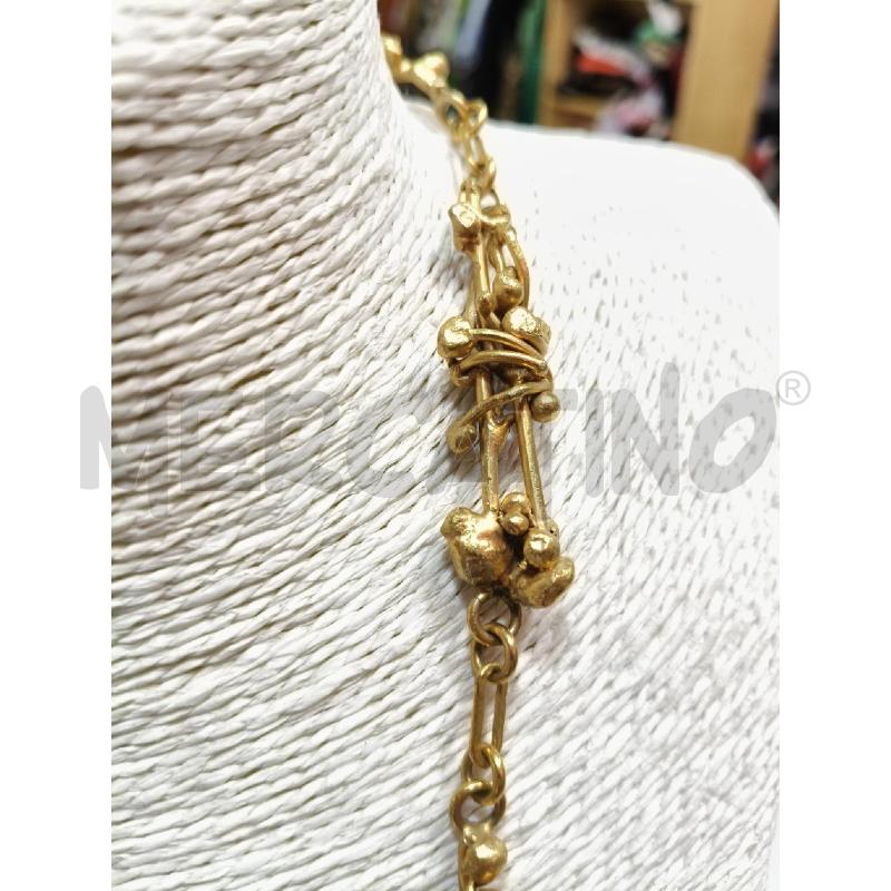 COLLANA ART DESIGN OTTONE SATINATO RAMI PEND TONDO | Mercatino dell'Usato Roma talenti 4