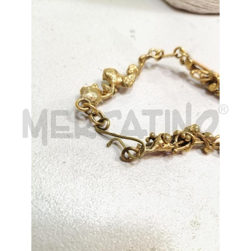 COLLANA ART DESIGN OTTONE SATINATO RAMI PEND TONDO | Mercatino dell'Usato Roma talenti 5