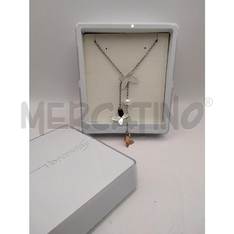 COLLANA BROSWAY FARFALLE PERLINE | Mercatino dell'Usato Roma talenti 1