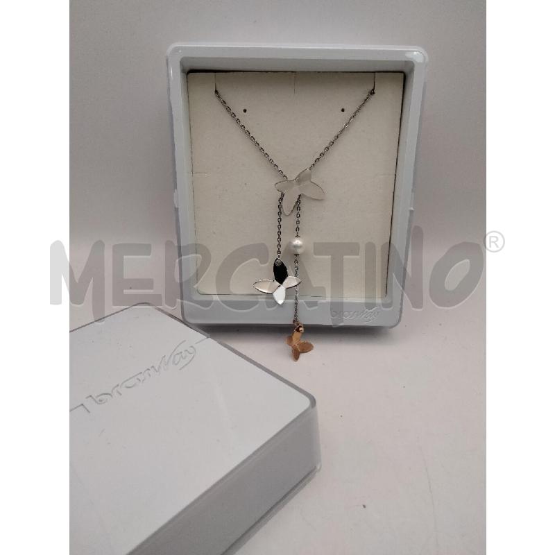 COLLANA BROSWAY FARFALLE PERLINE | Mercatino dell'Usato Roma talenti 2