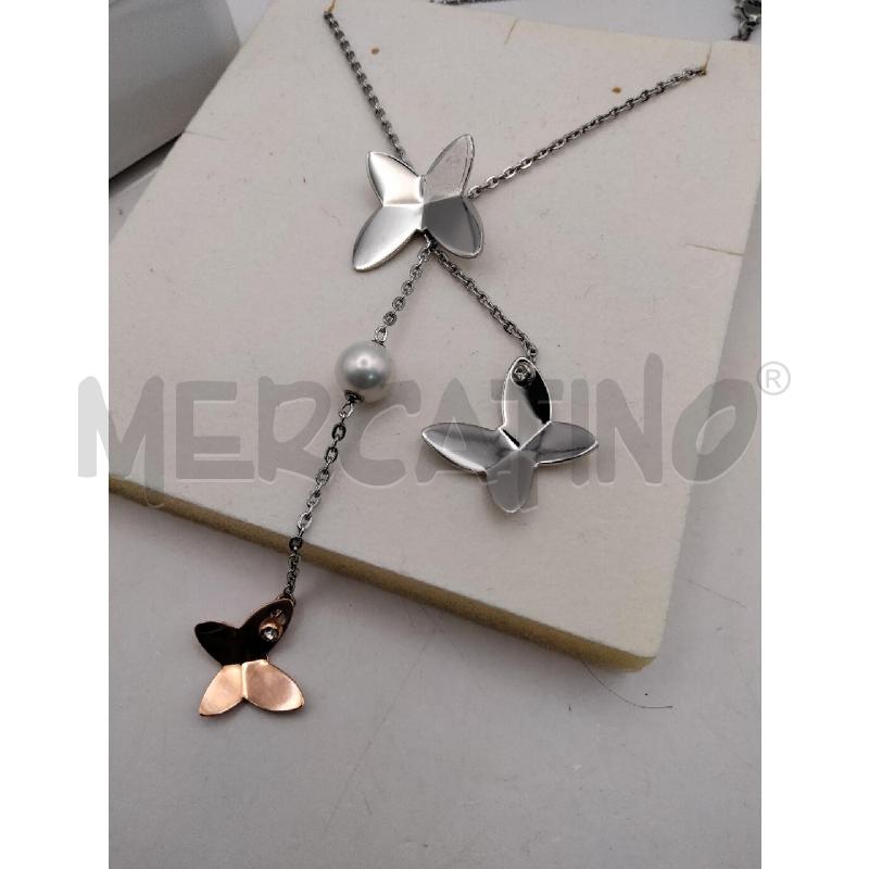 COLLANA BROSWAY FARFALLE PERLINE | Mercatino dell'Usato Roma talenti 3